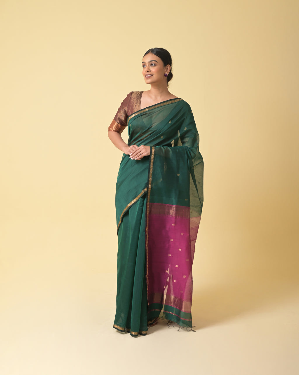 Chameli Green Saree
