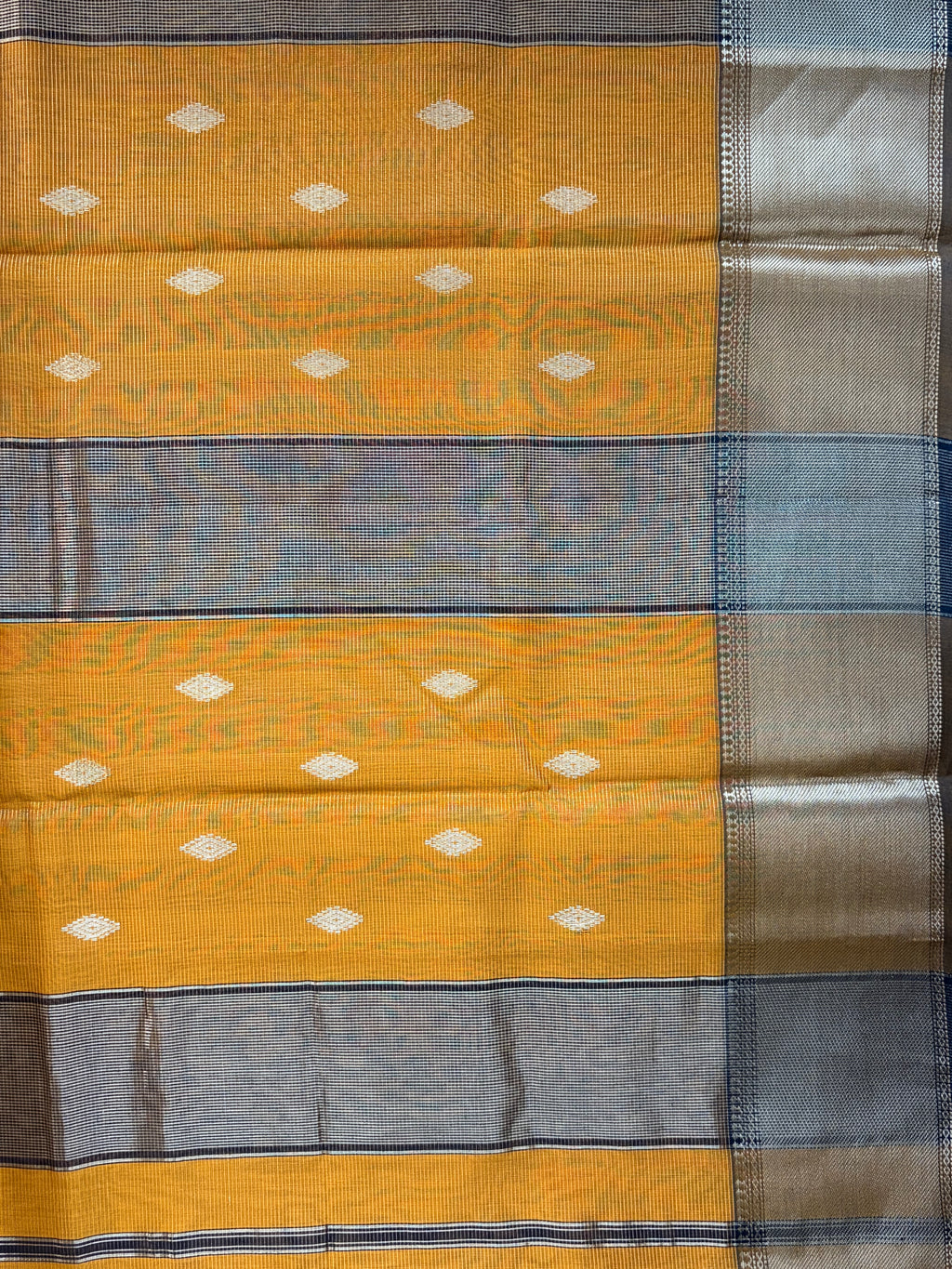 Yellow Tissue Silk Saree