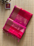 Patti Rani Pink Maheshwari silk and cotton Saree