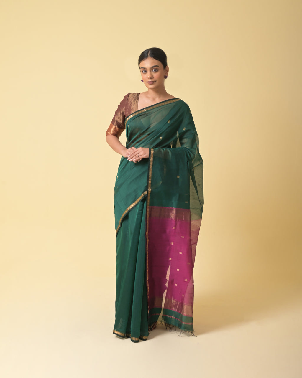 Chameli Green Saree