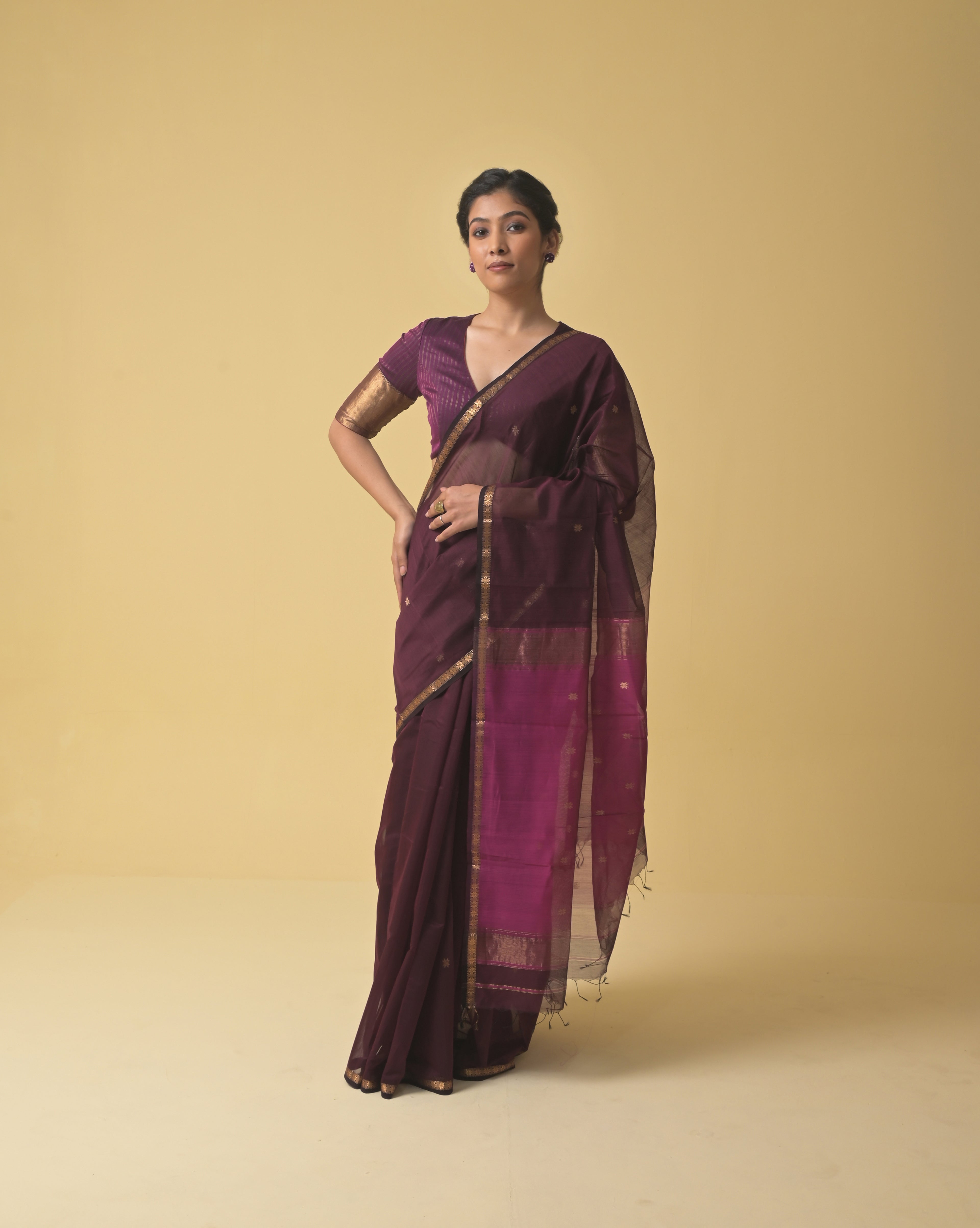 Purple/Pink Chameli Saree