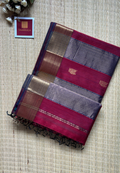 Morni Red Maheshwari Handloom Silk Cotton Saree