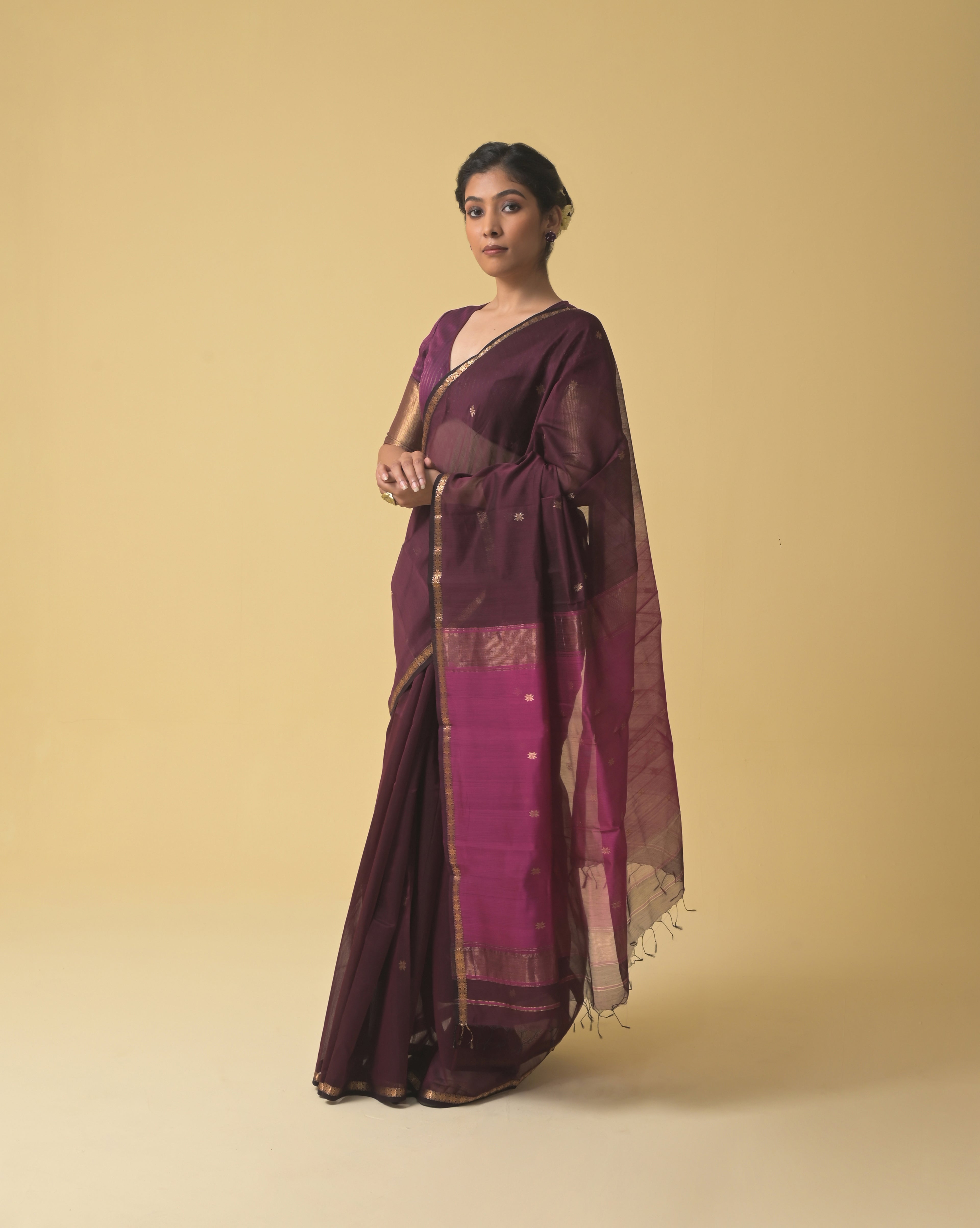 Purple/Pink Chameli Saree