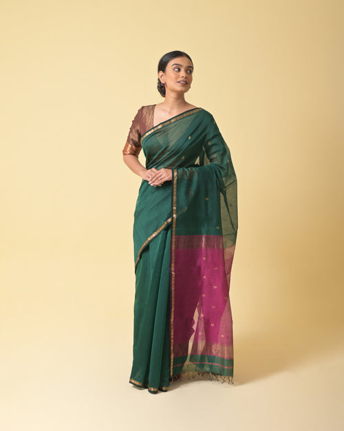 Chameli Green Saree