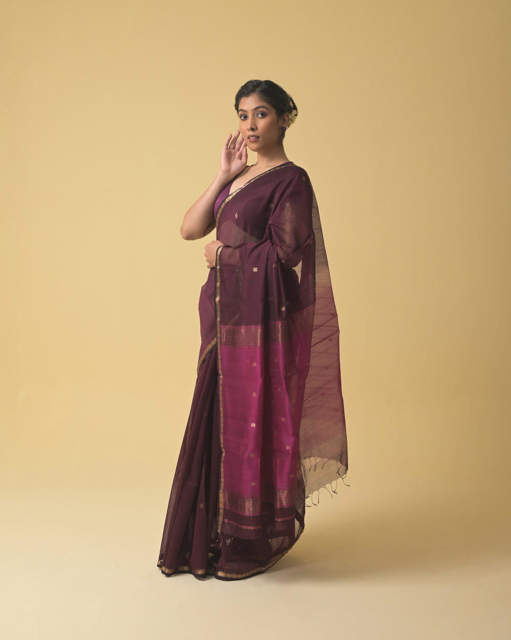 Purple/Pink Chameli Saree