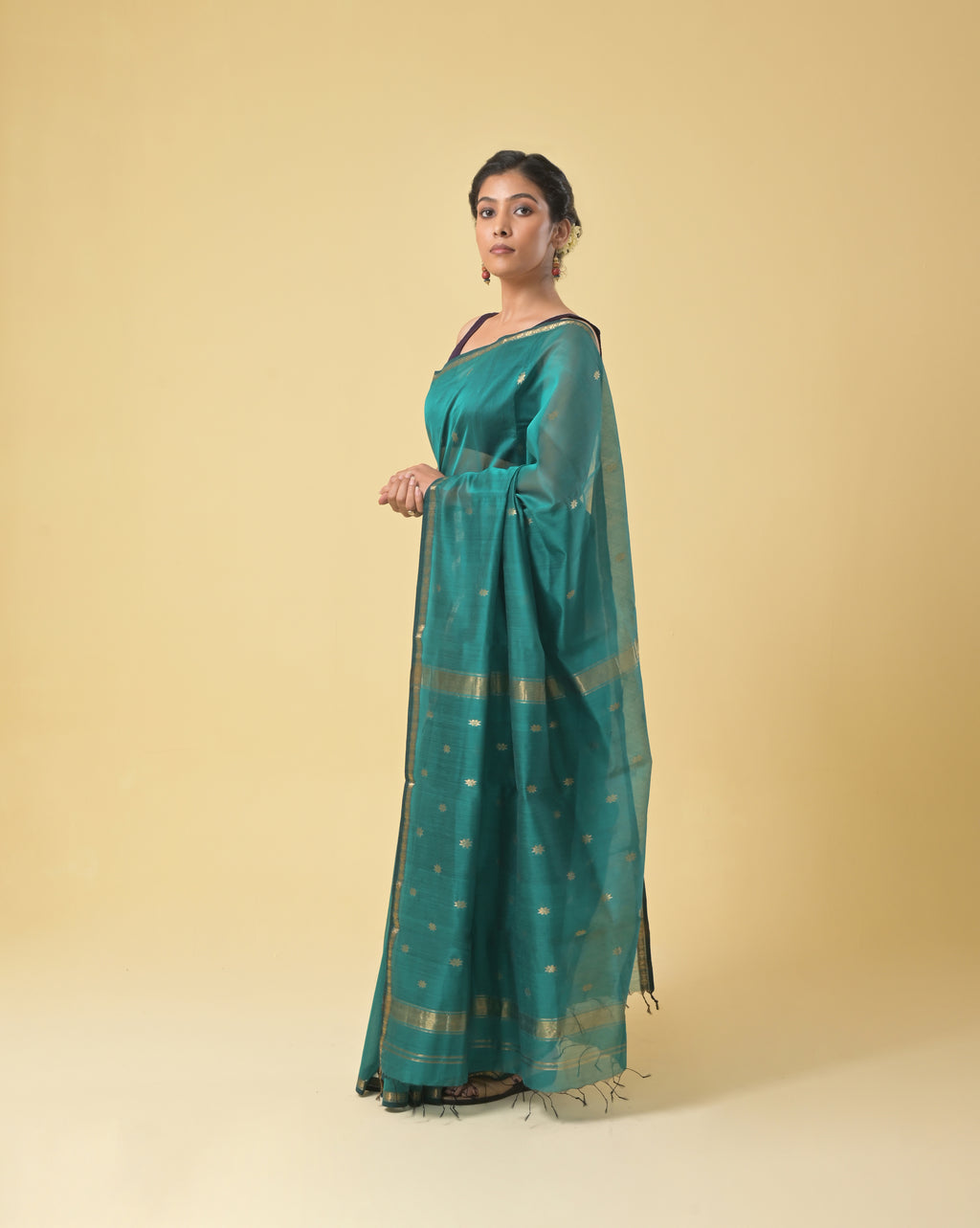 Teal Green Chameli Saree