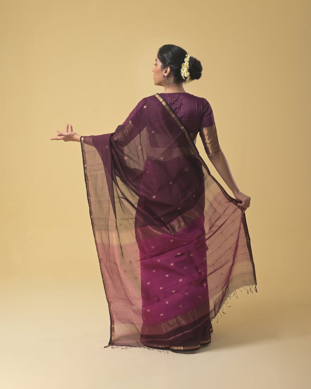 Purple/Pink Chameli Saree