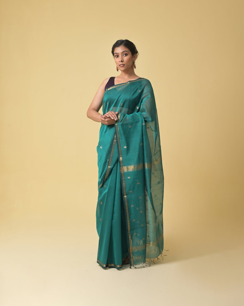 Teal Green Chameli Saree