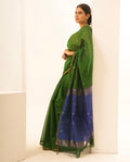 Chameli Blue Green Maheshwari Handloom Saree